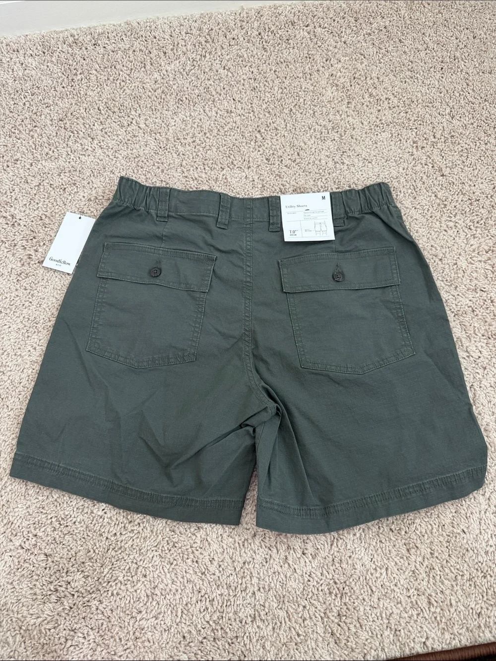 Goodfellow & Co Olive Green Utility Shorts size M